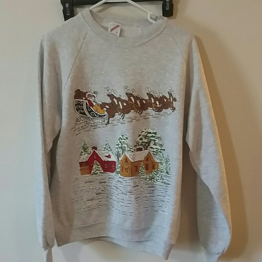 Jerzees Large Christmas Sweatshirt